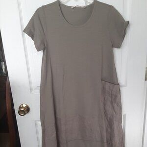 Soft Surroundings Casual Green Dress.  Size  Medium